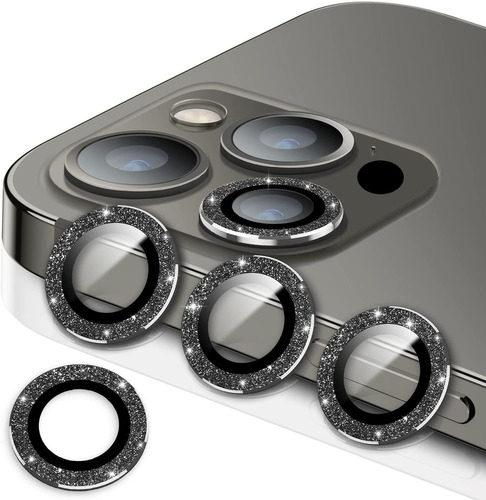 Pelicula de camera com Brilho  para iPhone 13 PRO/ 13PROMAX - Pelicula 3D - KIT    Cod. PL CAM IP 13PRO/ 13 PROMAX BL